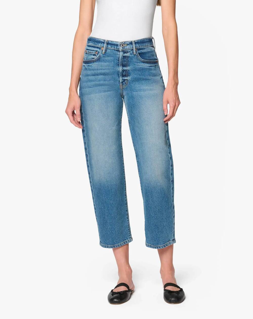 NEW BETRO SIMONE ellen barrel leg jeans in nova wash